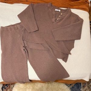 Free People Hailee Sweater Set in Clay